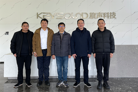 中國電子元件行業(yè)協(xié)會電聲分會領(lǐng)導、專家訪問旗聲科技